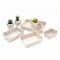 Welaxy 7 Piece Felt Round Cups & Trays Drawer Organizer Set